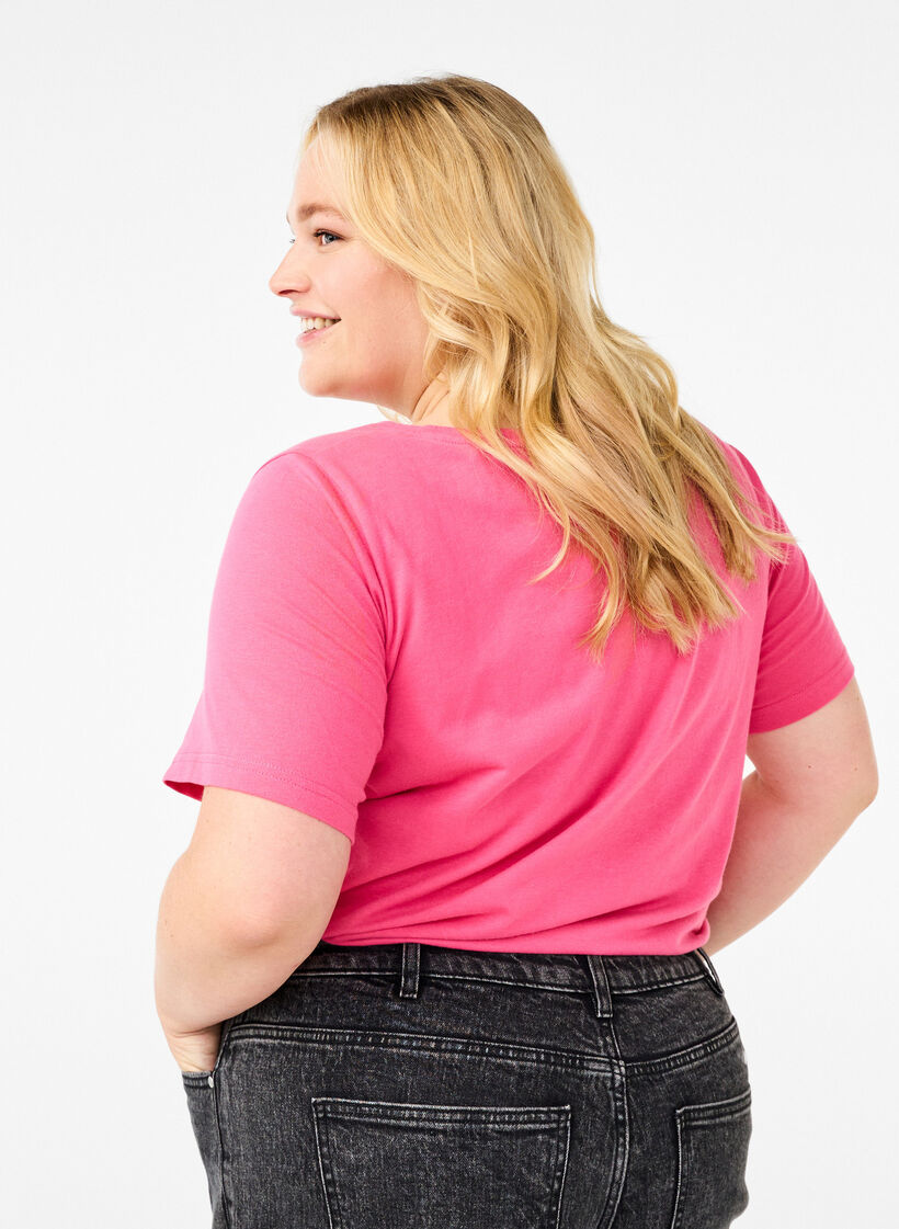 FLASH - T-shirt med tryck, Rosa, Model image number 2