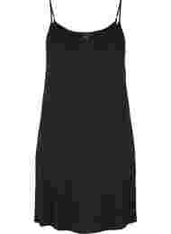 Enfärgad underklänning i viskos, Black