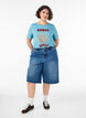 T-shirt i bomull med tryck, Bl&aring;, Model image number 1