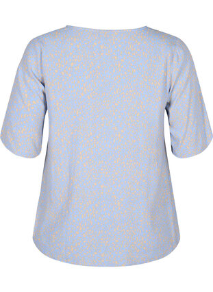 Dam Blus V-ringad Elegant Design Högkvalitativt Tyg main image 0
