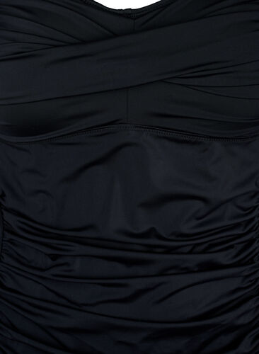 Tankini med draperingar, Black, Packshot image number 2