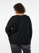 L&ouml;s rundhalsad tr&ouml;ja, Svart, Model image number 2