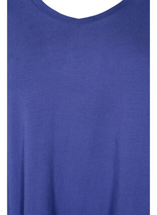 Enfärgad t-shirt i bomull, Deep Cobalt, Packshot image number 2