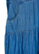 Jeanskjol i midil&auml;ngd med knappar och korta &auml;rmar, Bl&aring;, Packshot image number 3