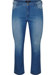 Slim fit Emily jeans med normalhög midja, Light blue