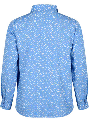 FLASH - Skjorta med prickar, Marina White Dot, Packshot image number 1