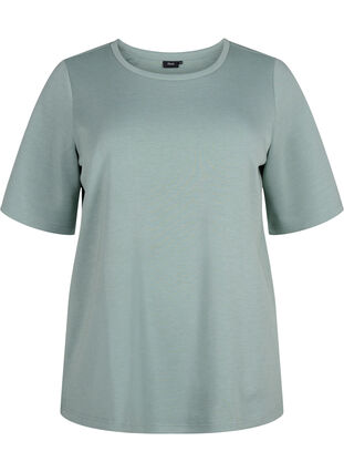 T-shirt i modalblandning, Chinois Green, Packshot image number 0