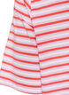 L&aring;ng oversized randig t-shirt i ekologisk bomull, Lila, Packshot image number 4