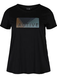  T-shirt till träning med print, Black Citadel