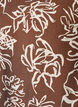 Blus i viskos med v-ringning, Brun, Packshot image number 2