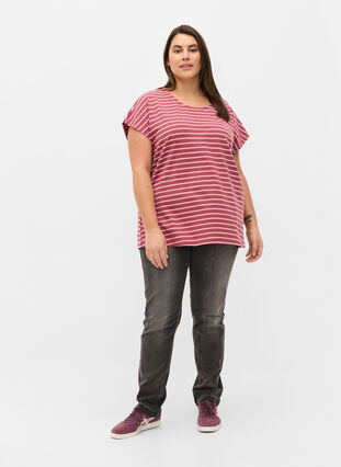 Randig t-shirt i bomull, Apple Butter Stripe, Model image number 2