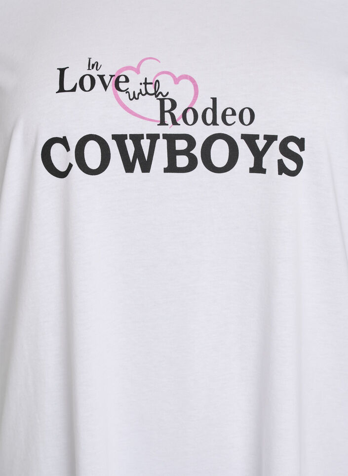 T-shirt med tryck, Vit, Packshot image number 2