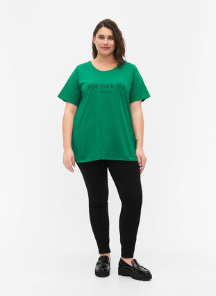 T-shirt från FLASH med tryck, Jolly Green, Model image number 2