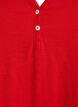T-shirt med knappdetalj, R&ouml;d, Packshot image number 2