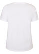 T-shirt i ekologisk bomull med dekorativt motiv, Vit, Packshot image number 1