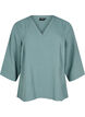 Blus med 3/4-&auml;rm, Gr&ouml;n, Packshot image number 0