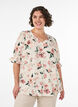 Skjortblus med halvl&aring;nga &auml;rmar, Rosa, Model image number 0