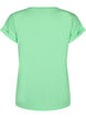 Kort&auml;rmad t-shirt i bomullsblandning, Gr&ouml;n, Packshot image number 1