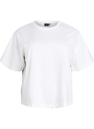 Boxy bomulls-t-shirt, Vit