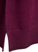 Stickad kort kl&auml;nning med raglan&auml;rm och mitts&ouml;m, R&ouml;d, Packshot image number 3