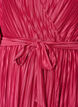 Plisserad midikl&auml;nning med fladdermus&auml;rmar, Rosa, Packshot image number 2
