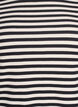 Randig t-shirt med ribbad struktur, Svart, Packshot image number 2