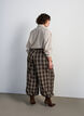 Randig skjorta med avtagbart knytband, Beige, Model image number 2