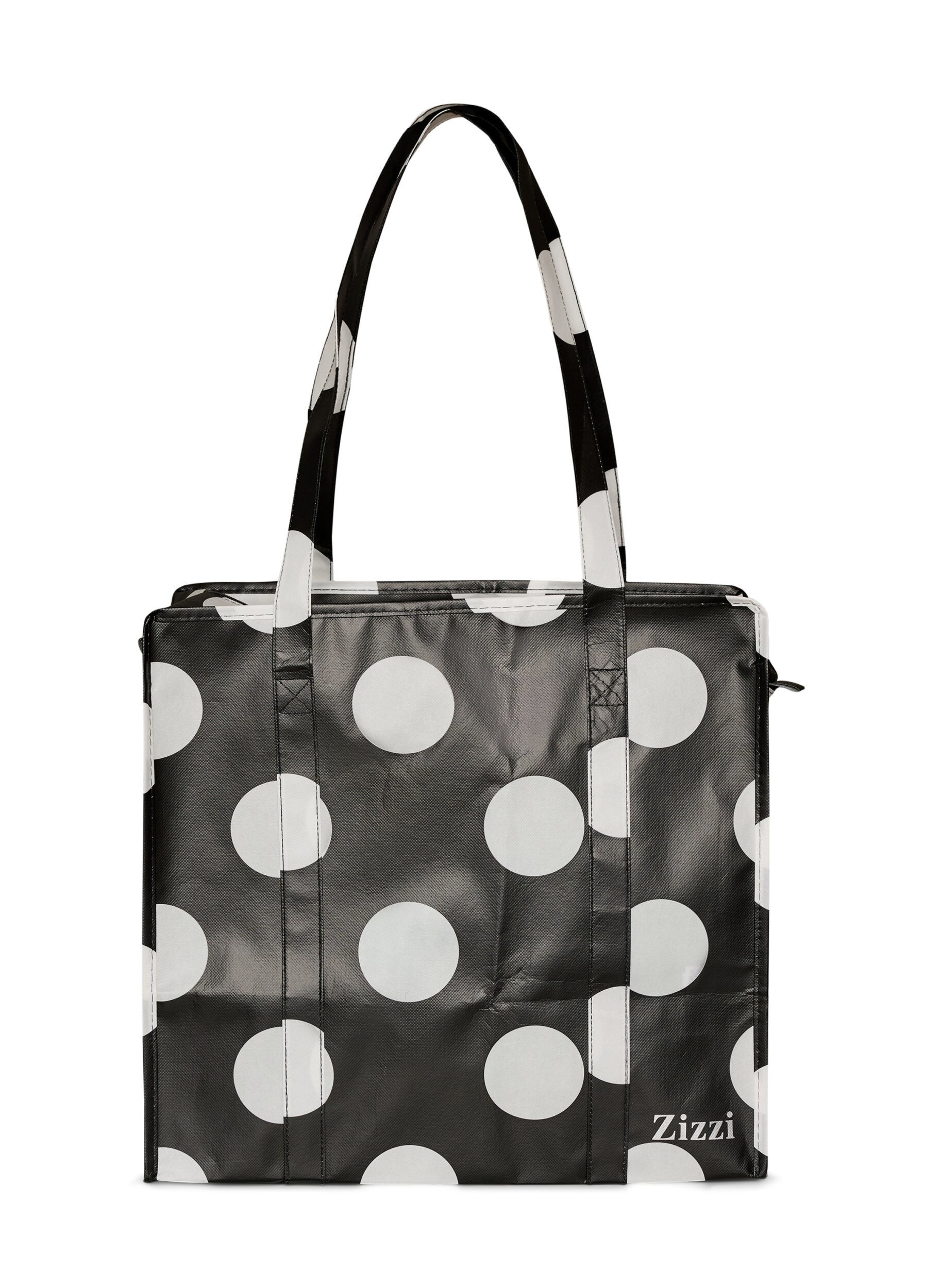 ZizziShoppingv&auml;ska med dragkedja, Svart, Packshot image number 1