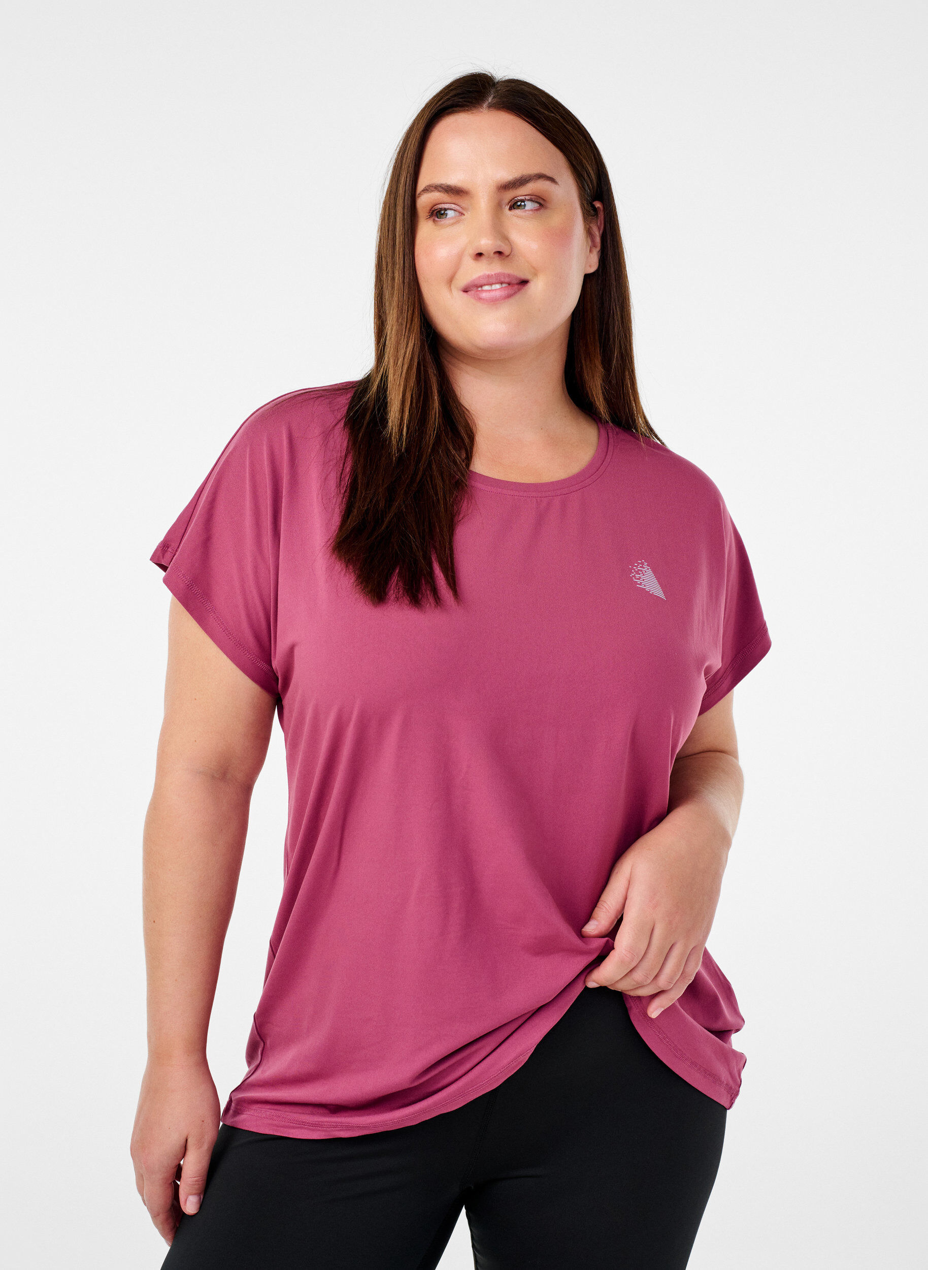 Zizzi T-shirt, R&ouml;d, Model image number 0