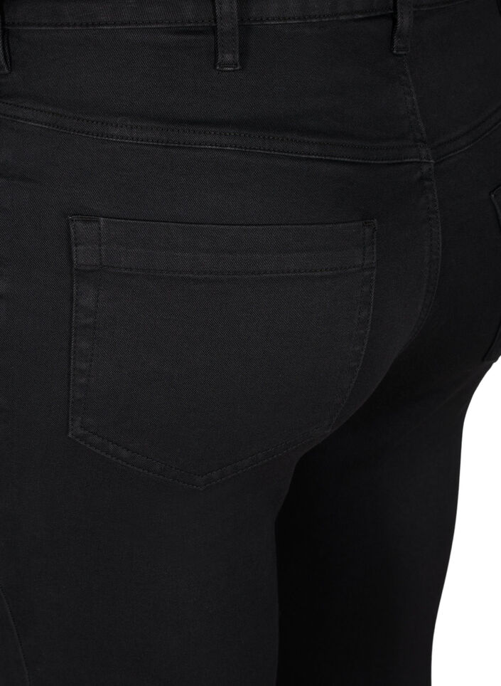 Super slim Amy jeans med h&ouml;g midja, Black, Packshot image number 3