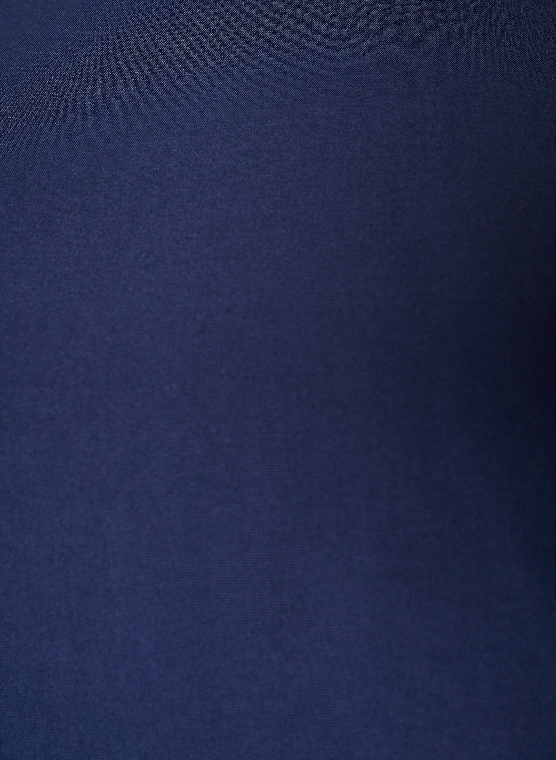 ZizziKort&auml;rmad v&auml;vd blus med rund hals, Bl&aring;, Packshot image number 2