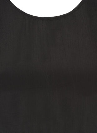 Långärmad klänning i viskos, Black, Packshot image number 2