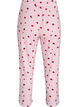 Pyjamasbyxor i mjuk jersey med h&ouml;g midja och fruktm&ouml;nster, Rosa, Packshot image number 1