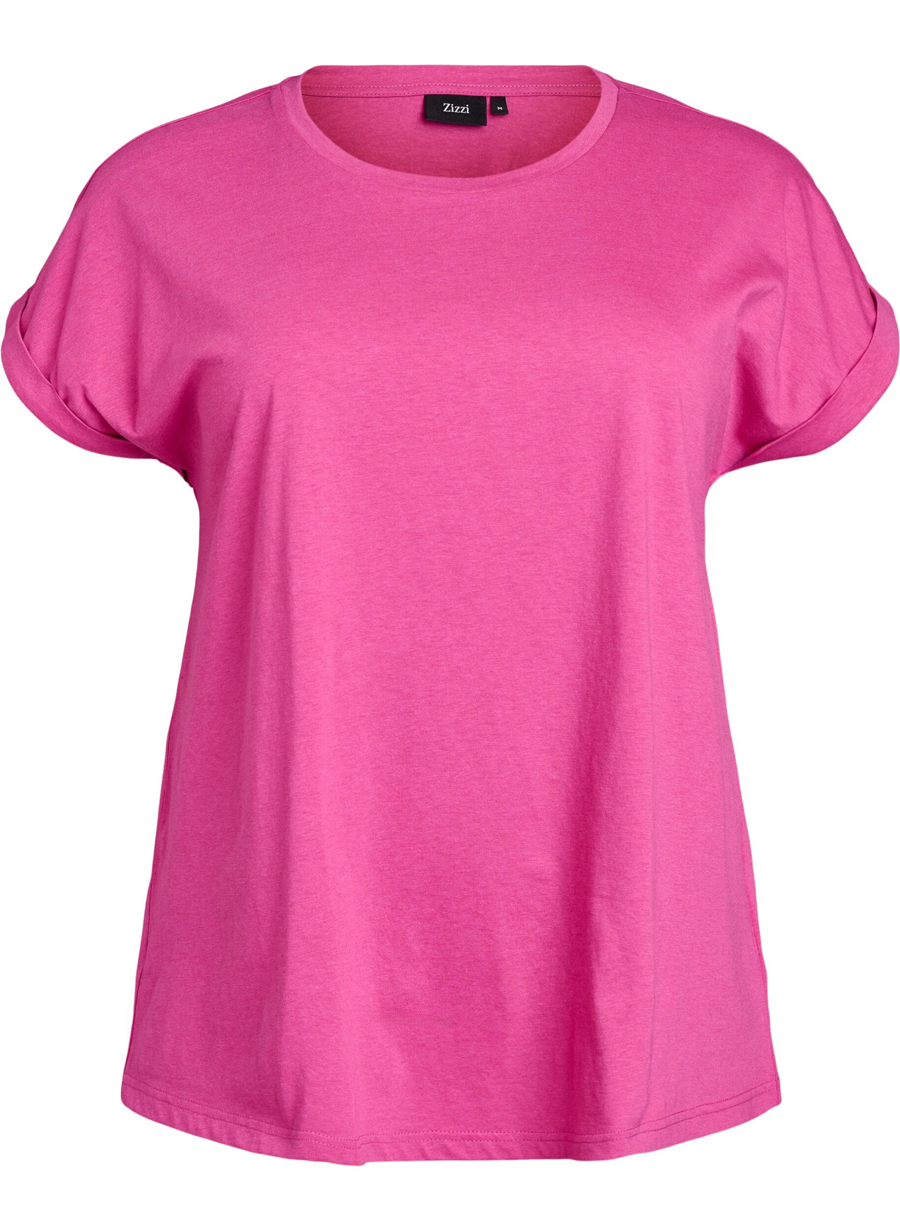 Kort&auml;rmad t-shirt i bomullsblandning