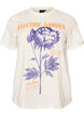 T-shirt i bomull med tryck, Vit, Packshot image number 0