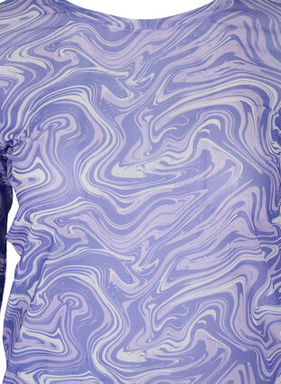 Mesh-tröja med tryck, Lilac, Packshot image number 2