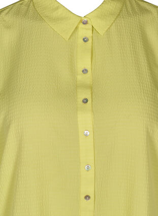 Kortärmad oversize skjorta, Sunny Lime, Packshot image number 2
