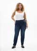 Slim fit-jeans med normal midja, Dark Blue, Model image number 0