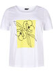 T-shirt i bomull med motiv, B. White w. Sulphur, Packshot image number 0