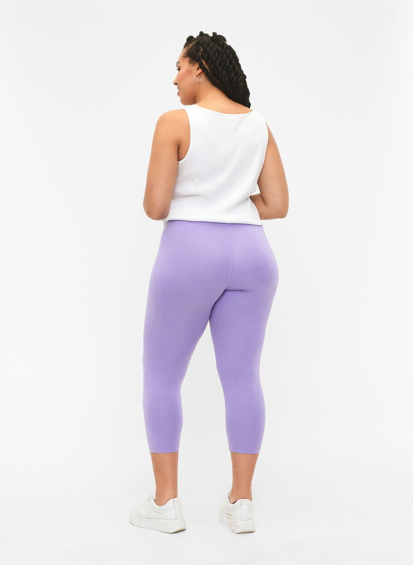 3/4 bas-leggings, Lila, Model image number 2