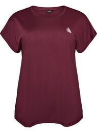 Enf&auml;rgad tr&auml;nings-T-shirt, R&ouml;d