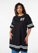Kort t-shirtkl&auml;nning med sportiga detaljer, Svart, Model image number 0