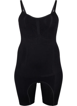 Shapewear bodysuit med öppning nedtill, Black, Packshot image number 0