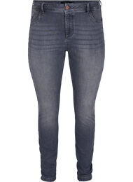 Amy jeans med extra slim fit och hög midja, Grey Denim