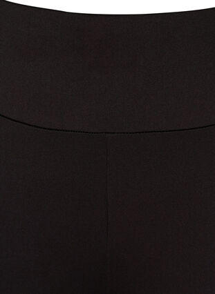 Cropped träningstights med mesh, Black, Packshot image number 2