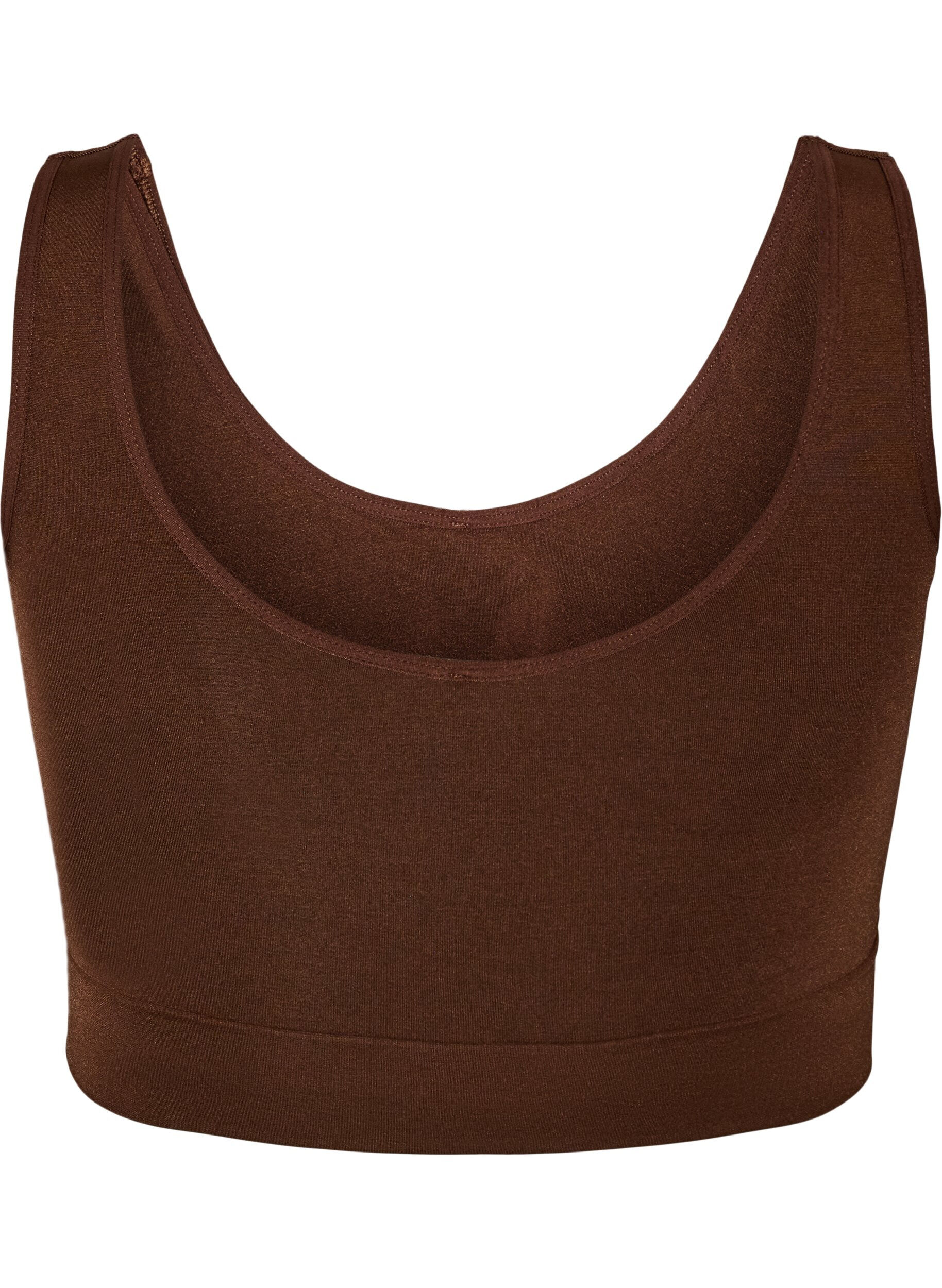 ZizziMjuk bh utan vaddering, Brun, Packshot image number 1