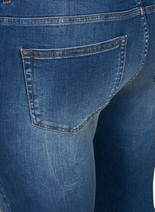 Superslim Amy Jeans med hög midja, Blue denim, Packshot image number 3