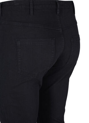 Extra slim Sanna jeans med normalhög midja, Black, Packshot image number 3