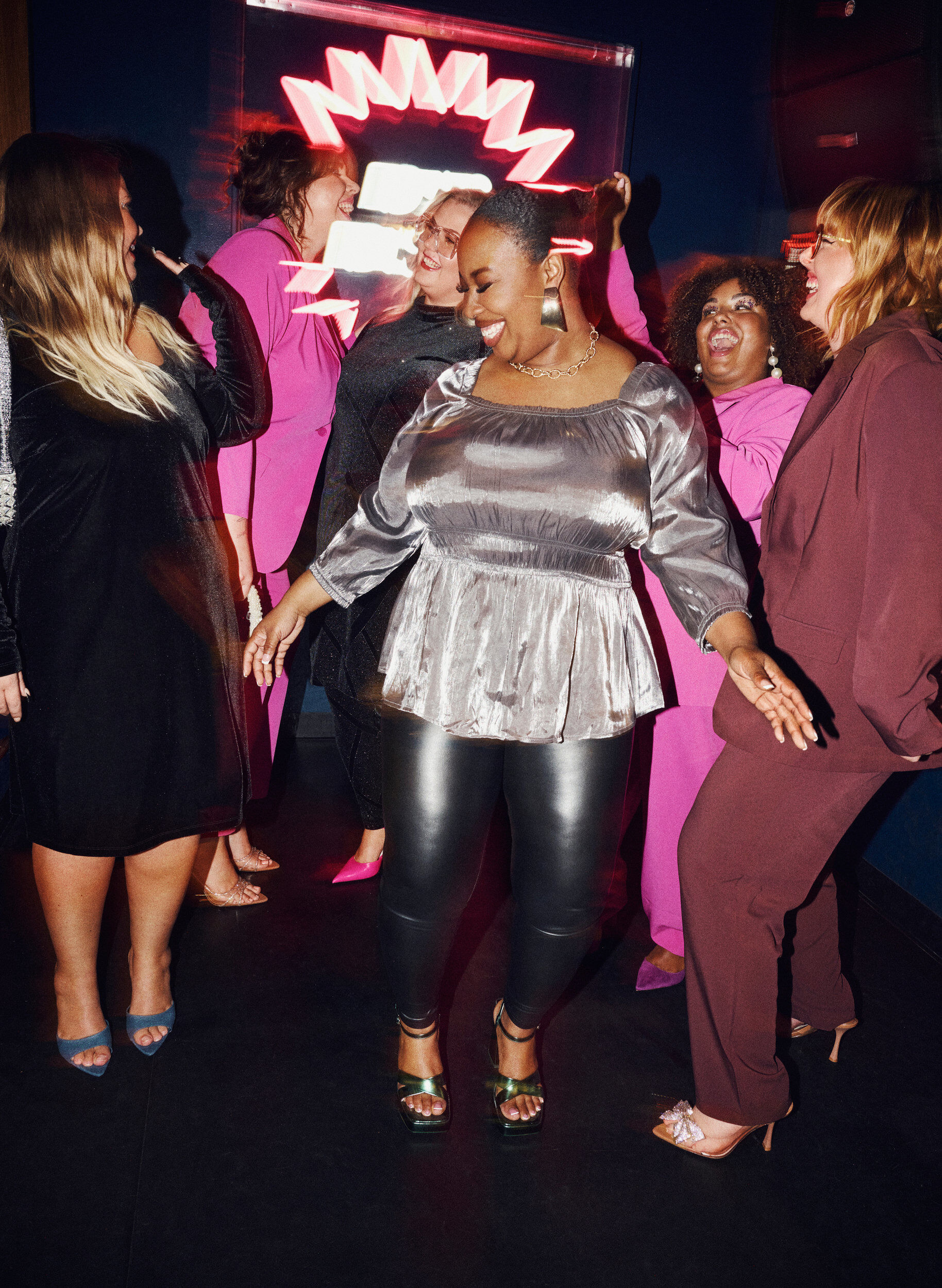 Zizzi Belagda leggings med borstad insida, Svart, Image image number 0