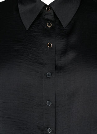Löst sittande skjortkrage, Black, Packshot image number 2